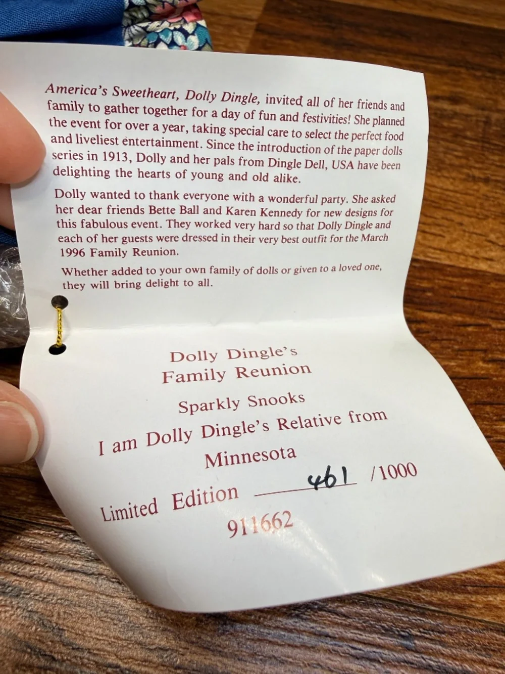 Goebel 1996 dolly